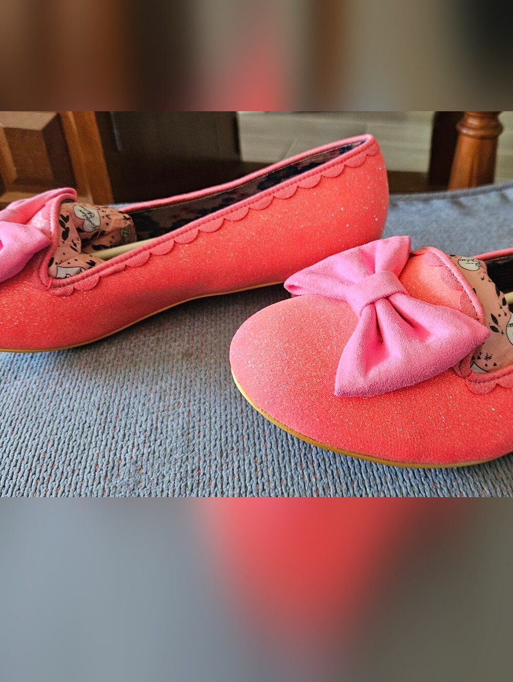 Irregular Choice Majorette Pink EU 40 Wide, Sparkle, Neon, Disney, Retro Bow NWT - Picture 10 of 11